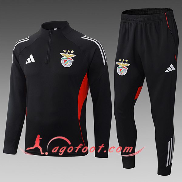 Ensemble Survetement de Foot Benfica Enfant Noir/Rouge/Blanc 2025/2026