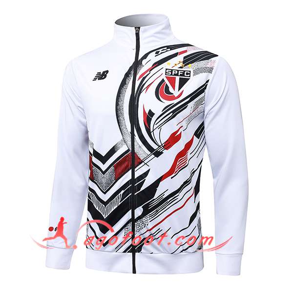 Veste Foot Sao Paulo FC Blanc/Noir/Rouge 2025/2026