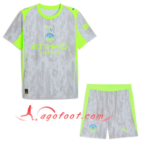 Nouveau Maillot de Foot Manchester City Enfant Third 2025/2026
