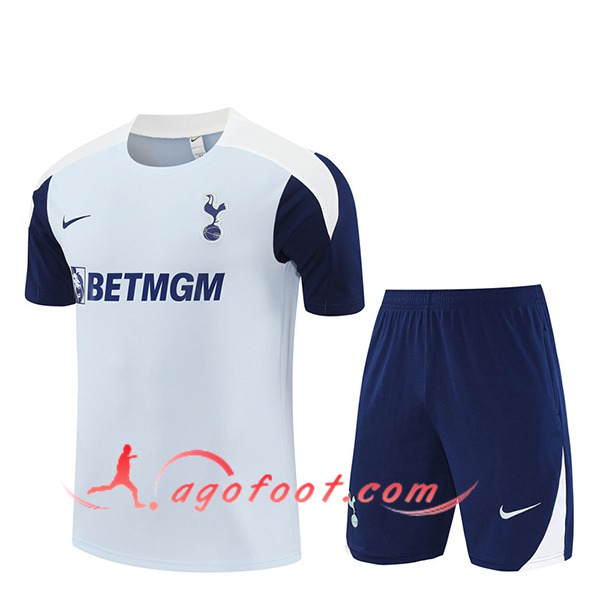 Ensemble Training T-Shirts Tottenham Hotspur Gris/Bleu/Blanc 2025/2026