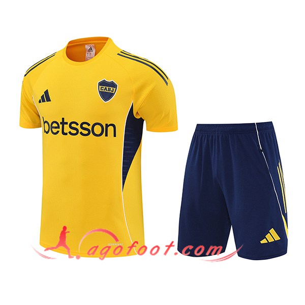 Ensemble Training T-Shirts Boca Juniors Jaune/Bleu 2025/2026