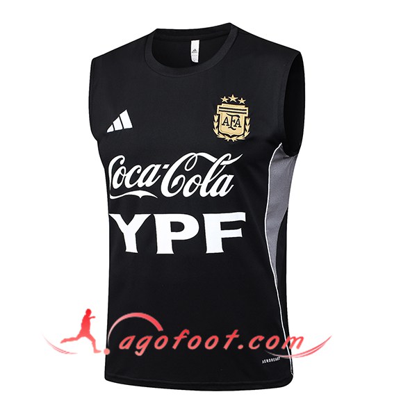 Training Debardeurs Argentine Noir/Gris 2025/2026