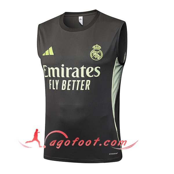 Training Debardeurs Real Madrid Gris/Vert 2025/2026