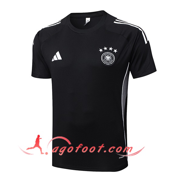 Training T-Shirts Allemagne Noir/Gris 2025/2026