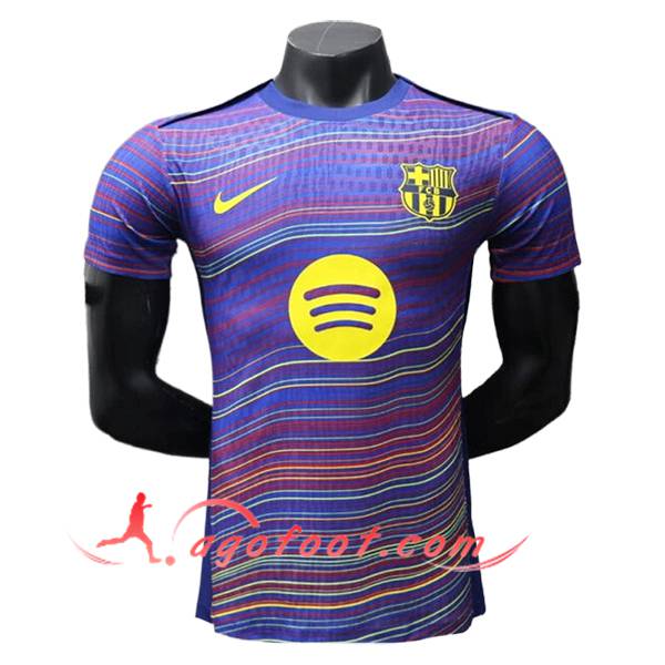 Training T-Shirts FC Barcelone Pourpre/Jaune 2025/2026