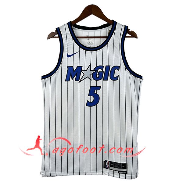 Maillot Orlando Magic (BANCHERO #5) 2025/26 Blanc/Bleu/Noir