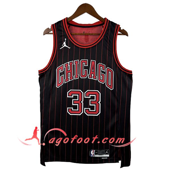Maillot Chicago Bulls (PIPPEN #33) 2025/26 Noir/Rouge -02