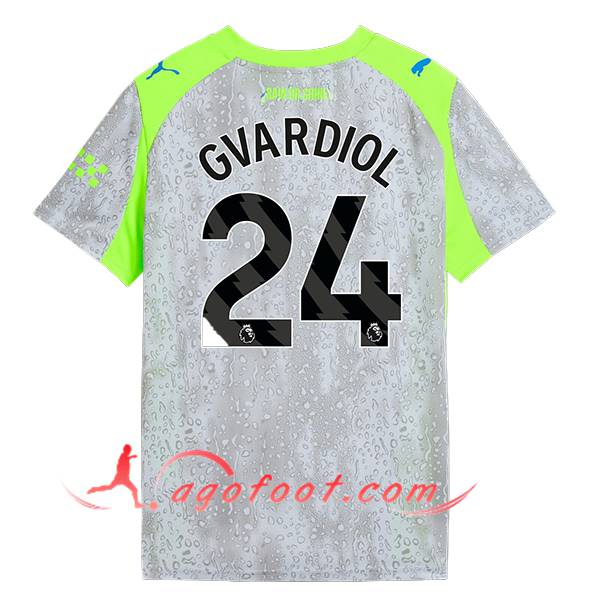 Maillot de Foot Manchester City (GVARDIOL #24) 2025/2026 Third