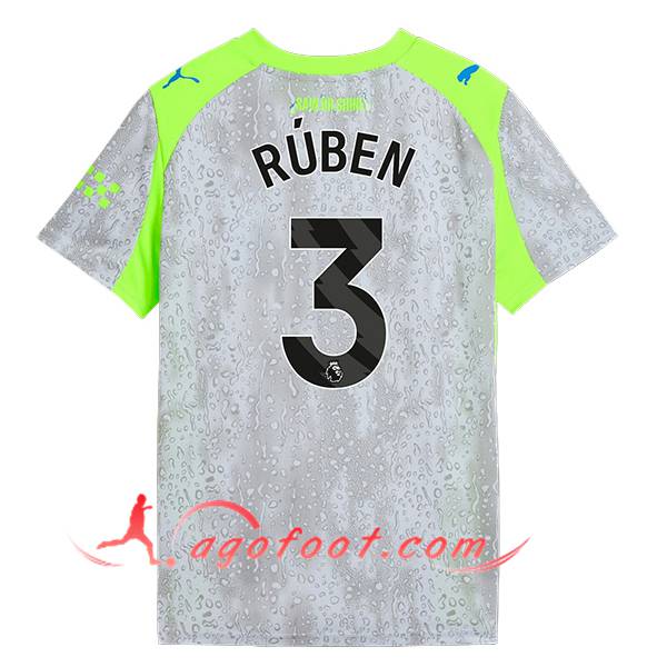 Maillot de Foot Manchester City (RÚBEN #3) 2025/2026 Third