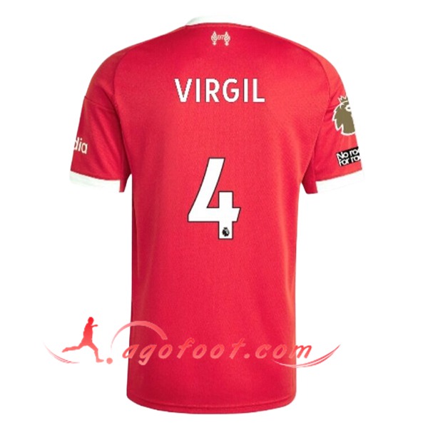 Maillot de Foot Liverpool (VIRGIL #4) 2025/2026 Domicile