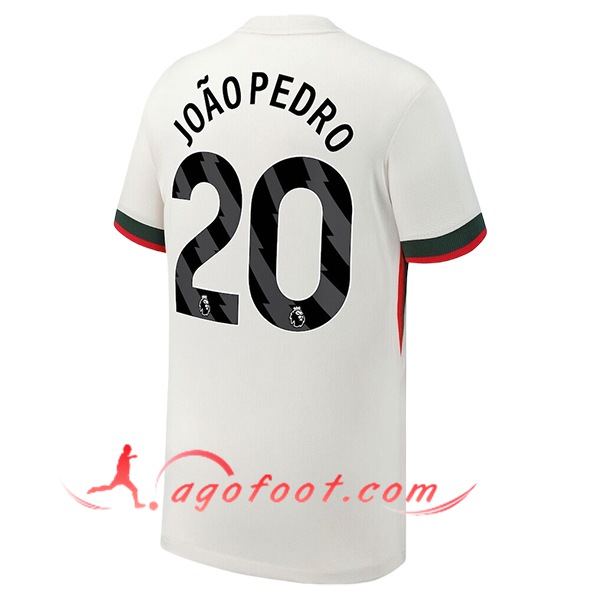 Maillot de Foot Chelsea (JOÃO PEDRO #20) 2025/2026 Exterieur