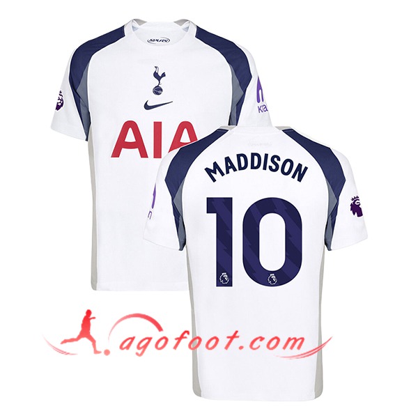 Maillot de Foot Tottenham Hotspur (MADDISON #10) 2025/2026 Domicile