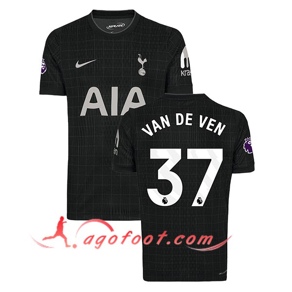Maillot de Foot Tottenham Hotspur (VAN DE VEN #37) 2025/2026 Exterieur