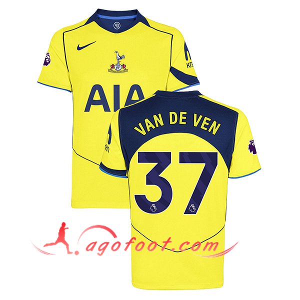 Maillot de Foot Tottenham Hotspur (VAN DE VEN #37) 2025/2026 Third