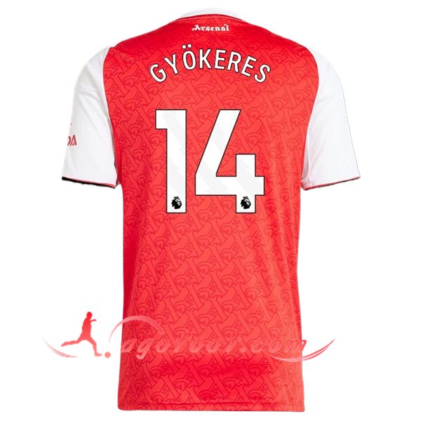Maillot de Foot Arsenal (GYÖKERES #14) 2025/2026 Domicile