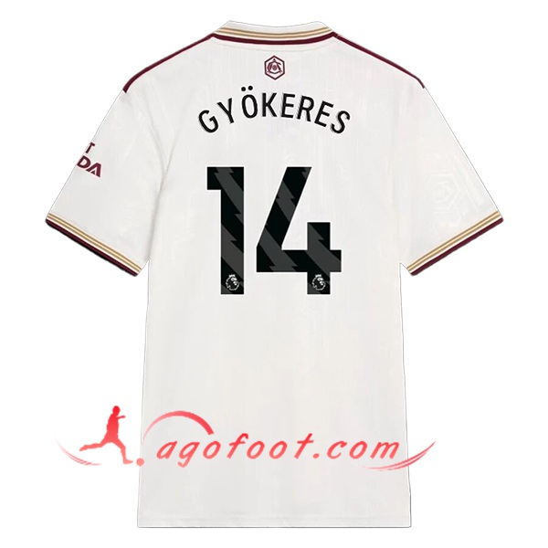 Maillot de Foot Arsenal (GYÖKERES #14) 2025/2026 Third