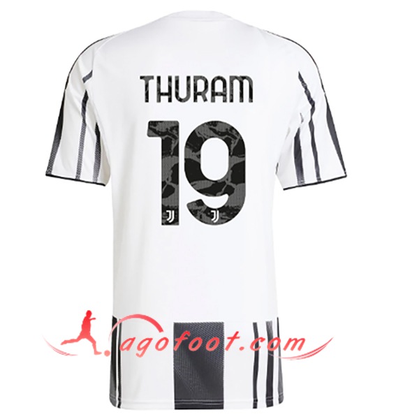 Maillot de Foot Juventus (THURAM #19) 2025/2026 Domicile