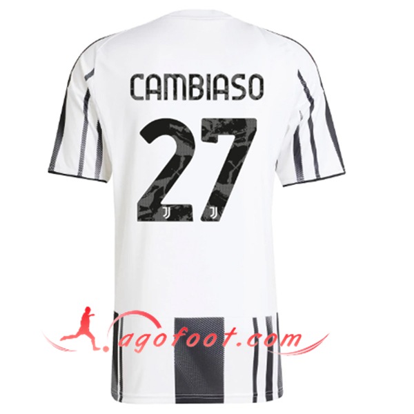 Maillot de Foot Juventus (CAMBIASO #27) 2025/2026 Domicile