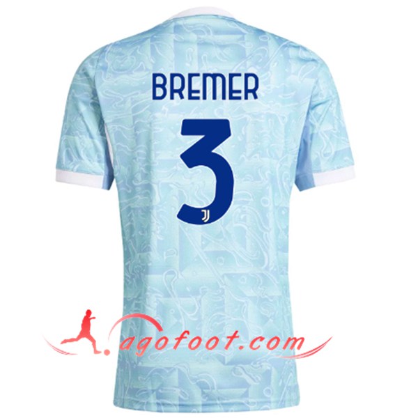 Maillot de Foot Juventus (BREMER #3) 2025/2026 Exterieur