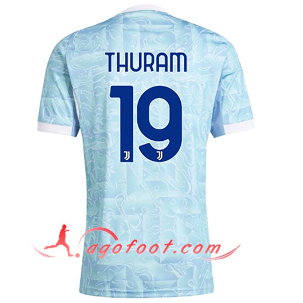 Maillot de Foot Juventus (THURAM #19) 2025/2026 Exterieur
