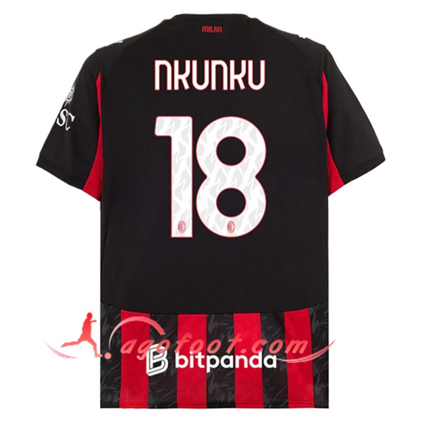 Maillot de Foot Milan AC (NKUNKU #18) 2025/2026 Domicile