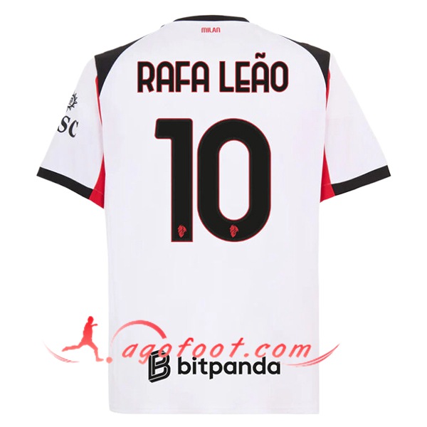 Maillot de Foot Milan AC (RAFAEL LEÃO #10) 2025/2026 Exterieur