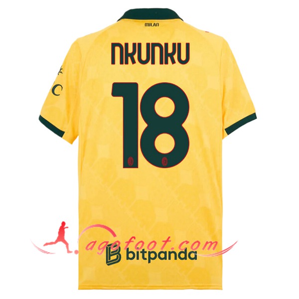 Maillot de Foot Milan AC (NKUNKU #18) 2025/2026 Third
