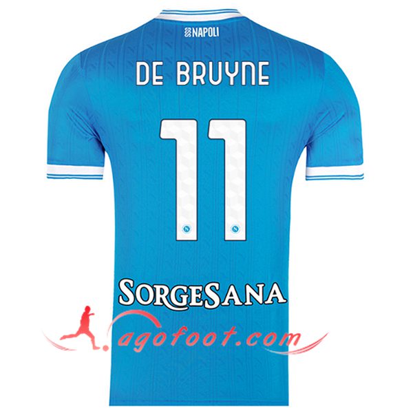 Maillot de Foot SSC Naples (DE BRUYNE #11) 2025/2026 Domicile