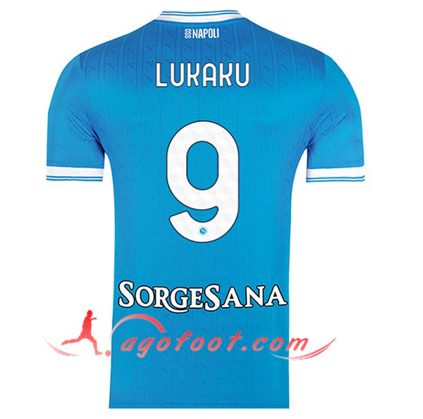 Maillot de Foot SSC Naples (LUKAKU #9) 2025/2026 Domicile
