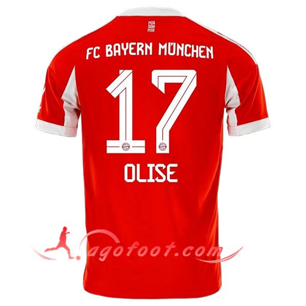 Maillot de Foot Bayern Munich (OLISE #17) 2025/2026 Domicile