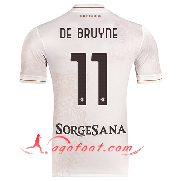 Maillot de Foot SSC Naples (DE BRUYNE #11) 2025/2026 Exterieur