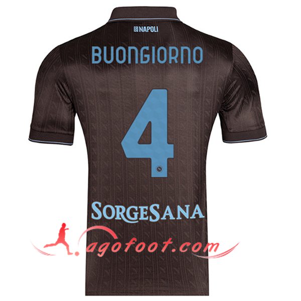 Maillot de Foot SSC Naples (BUONGIORNO #4) 2025/2026 Third