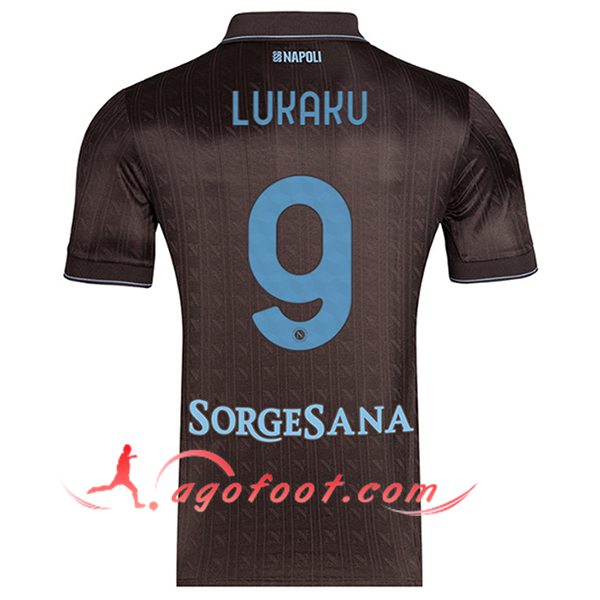 Maillot de Foot SSC Naples (LUKAKU #9) 2025/2026 Third