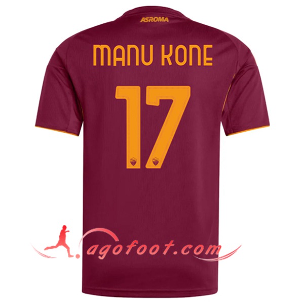 Maillot de Foot As Rome (MANU KONÉ #17) 2025/2026 Domicile