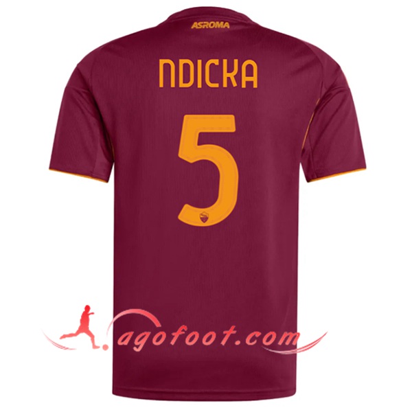 Maillot de Foot As Rome (NDICKA #5) 2025/2026 Domicile