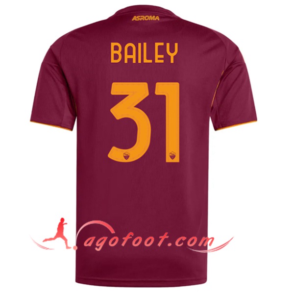 Maillot de Foot As Rome (BAILEY #31) 2025/2026 Domicile