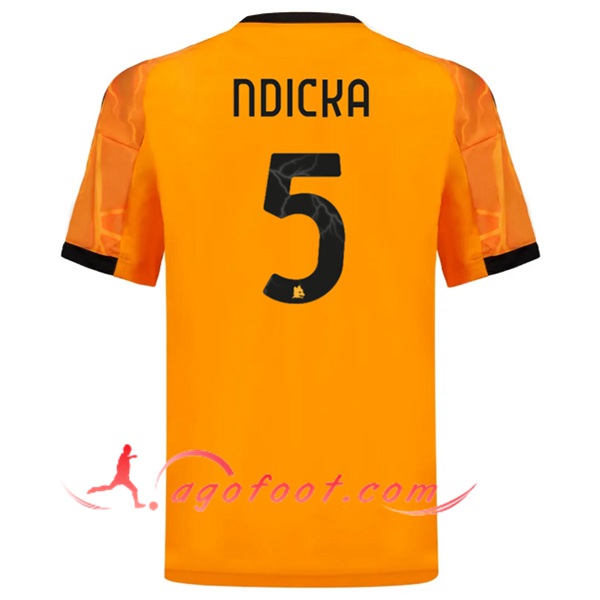 Maillot de Foot As Rome (NDICKA #5) 2025/2026 Exterieur