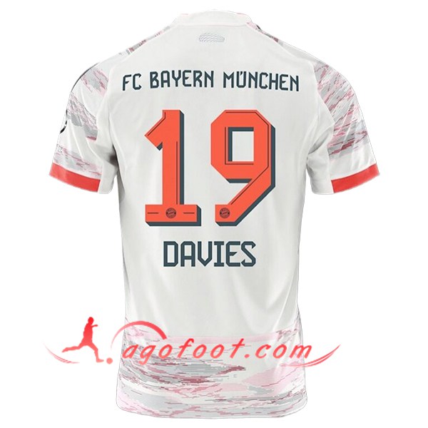 Maillot de Foot Bayern Munich (DAVIES #19) 2025/2026 Exterieur