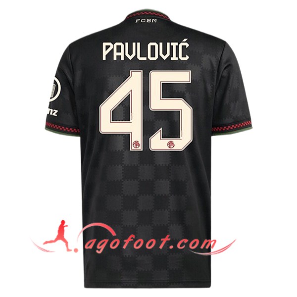 Maillot de Foot Bayern Munich (PAVLOVIC #45) 2025/2026 Champions League