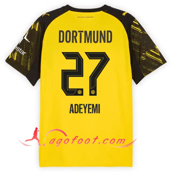 Maillot de Foot Dortmund (ADEYEMI #27) 2025/2026 Domicile