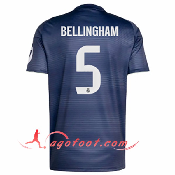 Maillot de Foot Real Madrid (BELLINGHAM #5) 2025/2026 Exterieur