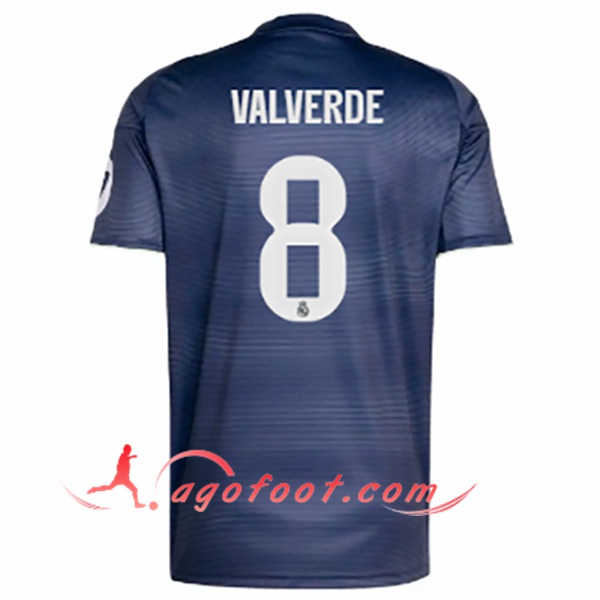 Maillot de Foot Real Madrid (VALVERDE #8) 2025/2026 Exterieur