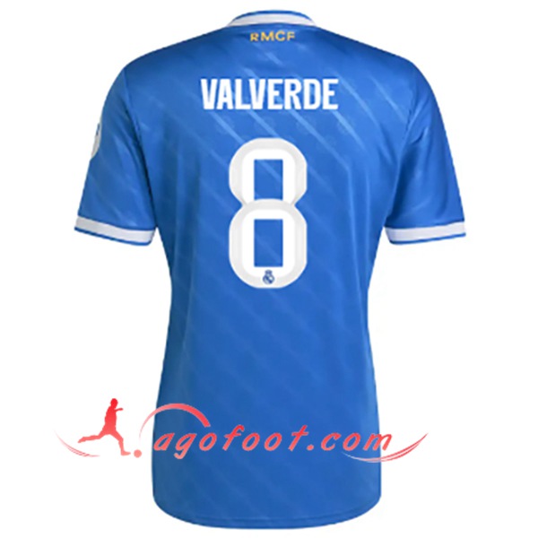 Maillot de Foot Real Madrid (VALVERDE #8) 2025/2026 Third