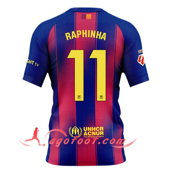 Maillot de Foot Barcelona (RAPHINHA #11) 2025/2026 Domicile