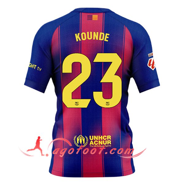 Maillot de Foot Barcelona (KOUNDE #23) 2025/2026 Domicile