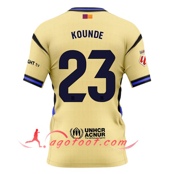 Maillot de Foot Barcelona (KOUNDE #23) 2025/2026 Exterieur