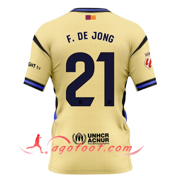 Maillot de Foot Barcelona (F. DE JONG #21) 2025/2026 Exterieur