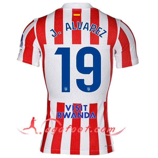 Maillot de Foot Atletico Madrid (J. ALVAREZ #19) 2025/2026 Domicile
