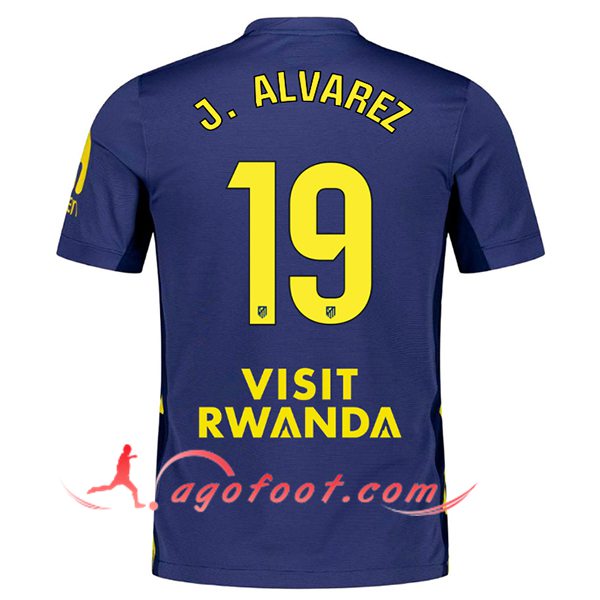 Maillot de Foot Atletico Madrid (J. ALVAREZ #19) 2025/2026 Exterieur