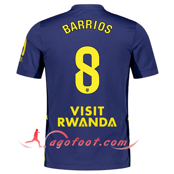 Maillot de Foot Atletico Madrid (BARRIOS #8) 2025/2026 Exterieur